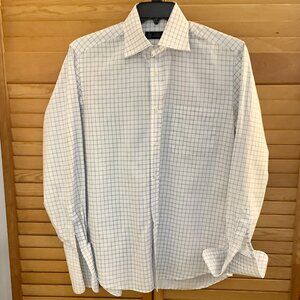 Dress Shirt Long Sleeve Cuff Link 100% Cotton 15 1/2. 34 - 35.Giorgiio Valentini